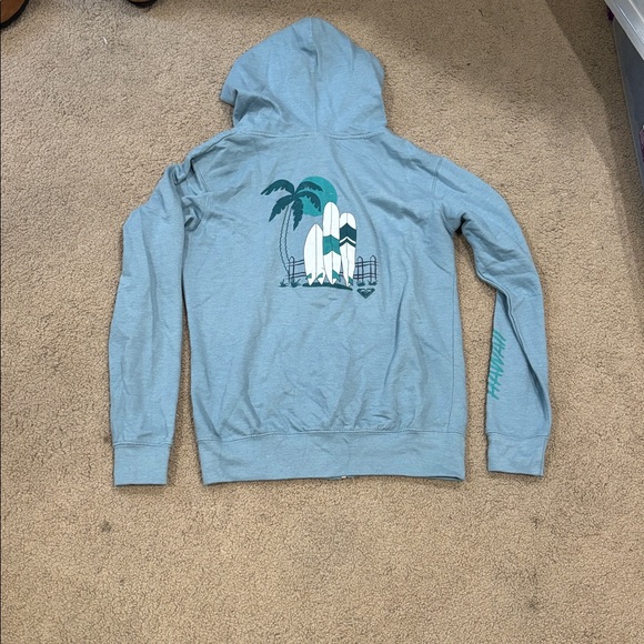 Roxy Light Blue Zip-Up Jacket - Picture 3 of 3